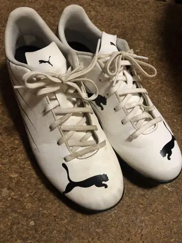 Puma 축구화 화이트 트레이닝화 28.0