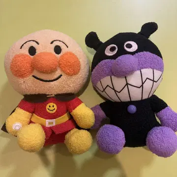 호빵맨 세균맨 봉제 인형 세트 인형 코로후와 다정한 봉제 인형