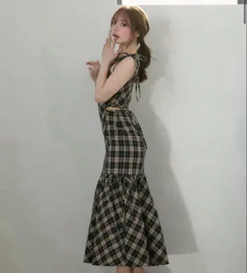 ANDMARY Grenda 리본 롱 드레스 s