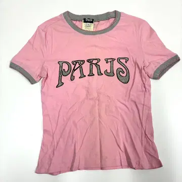 D&G 돌체앤가바나 PARIS 핑크 T셔츠