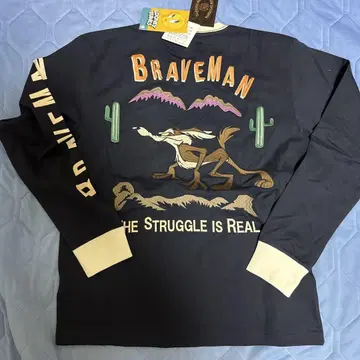 BRAVEMAN x LOONEY TUNES 와일리 코요테 긴팔 T셔츠