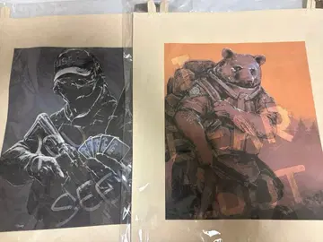 TGS2025 타르코프 패브릭 포스터 usec bear 2종