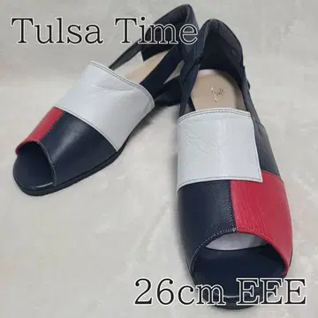 Tulsa Time 부드러운 천연 가죽 경량 오픈 신발 네이비/멀티
