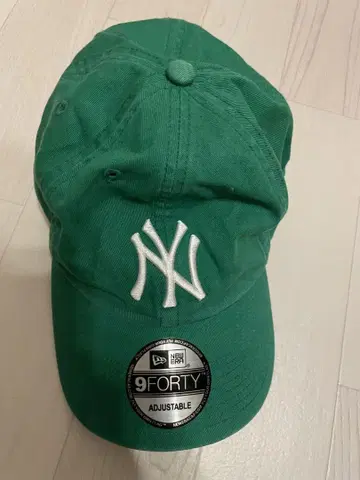 NY 로고 그린 야구 모자
