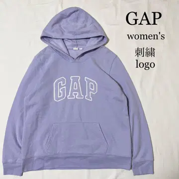 GAP 빅 로고 라이트 맨투맨 풀오버 후드티 퍼플 여성용