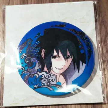 우치하 사스케 큰 반짝이 캔뱃지 점프 페스타 NARUTO 질풍전