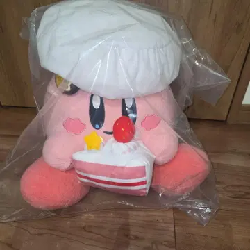 커비 봉제 인형 셰프 모자