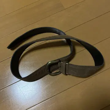 브라운 스웨이드 벨트