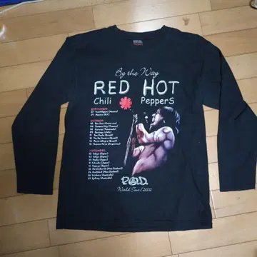 렛치리 TOUR 2002 롱 T셔츠 L 레드 핫 칠리 페퍼스 양면