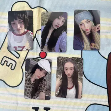 NewJeans how sweet 사전 녹화 선공개 트레이딩 카드 5장
