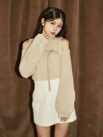 다리치 DD 케이블 니트 앙상블
