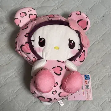 팬더 헬로키티 레이디 레오파드 무늬 BIG 봉제 인형