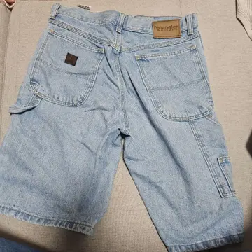 [빈티지] Wrangler 라이트 블루 데님 숏팬츠