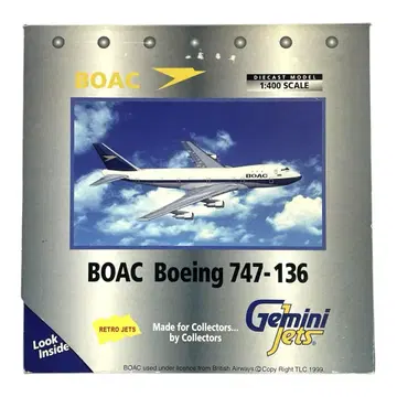 Gemini Jets 1/400 BOAC Boeing 747-136