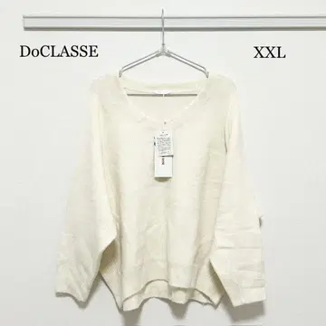 0428 DoCLASSE 울 혼방 플러피 V넥 스웨터 XXL 사이즈
