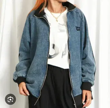 GORGE 트랙 데님 자켓 프리 사이즈