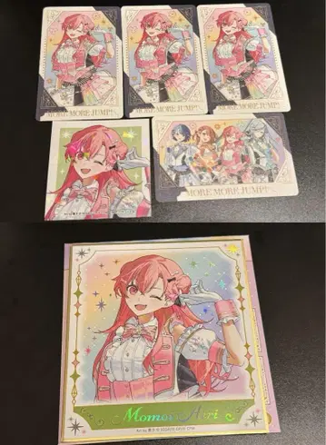 프로세카 감사제 캔뱃지 색지 그리팅 카드 스티커 모모이 아이리