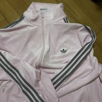 adidas 벨로아 트랙 자켓 핑크 3XL