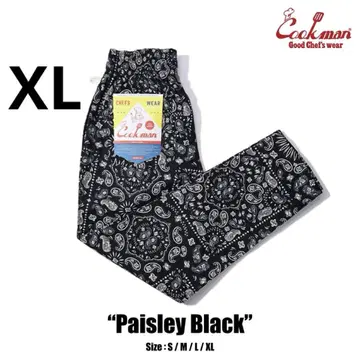 Cookman Chef Pants 페이즐리 블랙