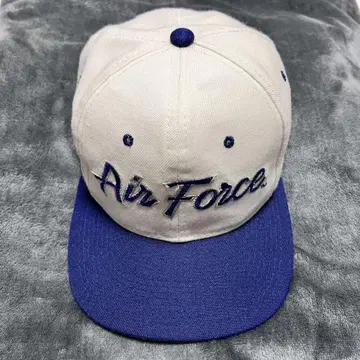 빈티지 캡 Air Force 자수 캡 화이트/블루