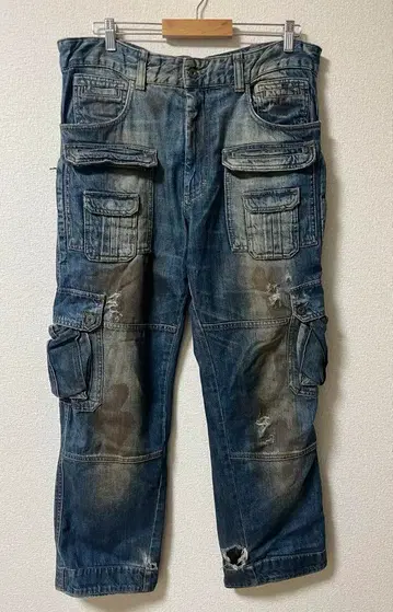 D&G 05aw 카고 데님 빈티지 가공 y2k archive