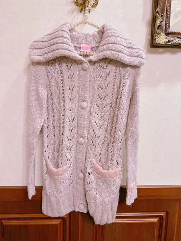 바비 니트 가디건