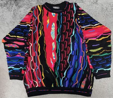 coogi 멀티 컬러 3D 니트