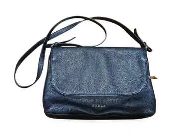 FURLA 블랙 가죽 숄더백