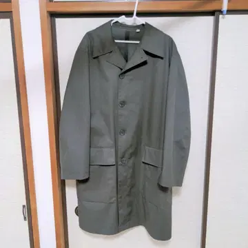 UNIQLO U 블록 테크 코트 남녀 공용 M 사이즈 OLIVE