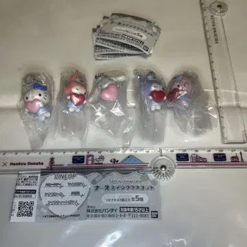 가챠 간호사 스윙 마스코트 전 5종 컴프 세트입니다.