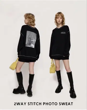 SLY 2WAY STITCH PHOTO SWEAT