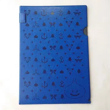 드래곤 퀘스트 XI 스퀘니 카페 한정판 PU 가죽 파일 블루