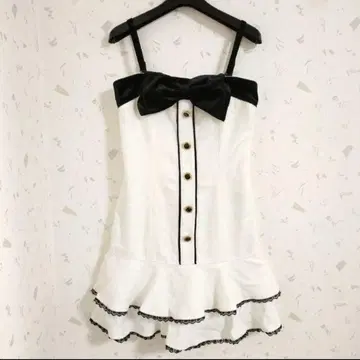 PINKMIX 화이트 원피스 미니 원피스 핑크 믹스 드레스 여성용