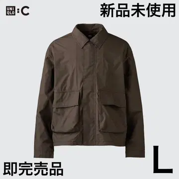 코튼 숏 블루종 유니클로 C 다크 브라운 L 사이즈 자켓