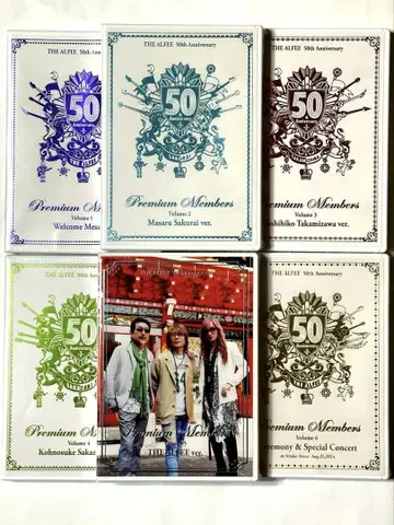 THE ALFEE 50주년 기념 프리미엄 멤버즈 DVD 전 6권