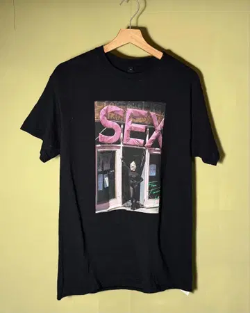 SEX 프린트 T셔츠 M 사이즈 SILAS