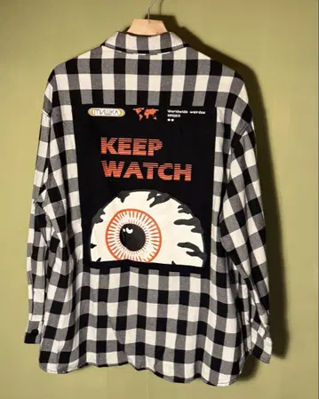 MISHKA 체크 무늬 긴팔 셔츠 M