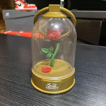 미녀와 야수 LED 장미 피규어