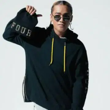 XX FOUR 더블엑스포 Woofin 사이드 지퍼 후드티 XL