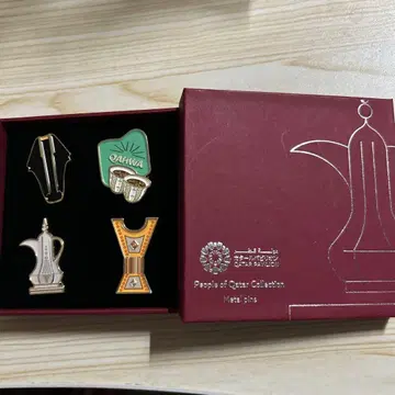 오사카 간사이 만박 EXPO2025 카타르 핀 배지 4개 set