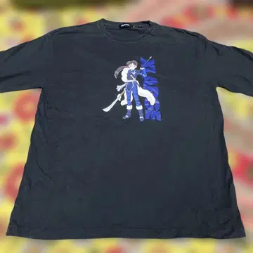 XLARGE 캐릭터 그래픽 T셔츠 XL 범용의 야차 공주 이누야샤