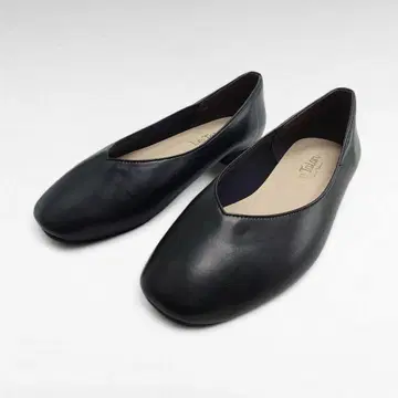 LE TALON 루탈론 플랫 펌프스 블랙 22cm