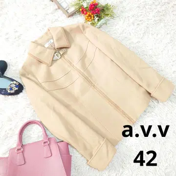 a.v.v 울 라이더 자켓 (XL) 베이지/