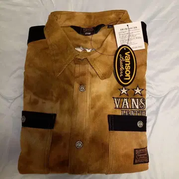 vanson 코듀로이 셔츠 브라운