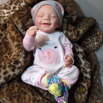 웃는 아기 인형 라이온 올인원