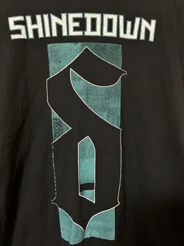 SHINEDOWN 투어 T셔츠 블랙