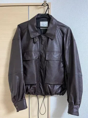FREAK'S STORE 다크 브라운 가죽 자켓