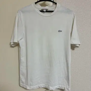 LACOSTE 화이트 T셔츠 US S