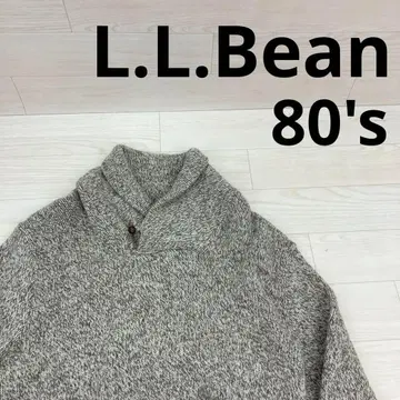 L.L.Bean 엘엘빈 80년대 옷깃 버튼 니트 스웨터 USA 제조