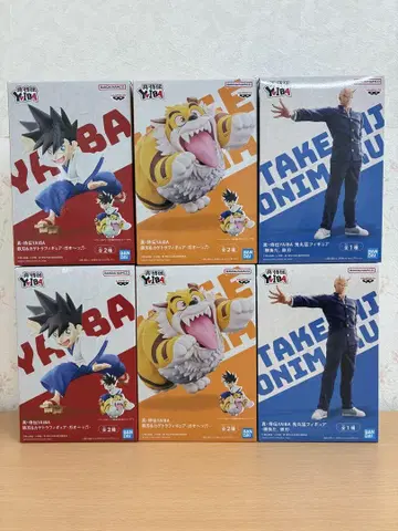 진 사무라이전 YAIBA 야이바 철인 카게토라 오니마루 피규어 6개 세트